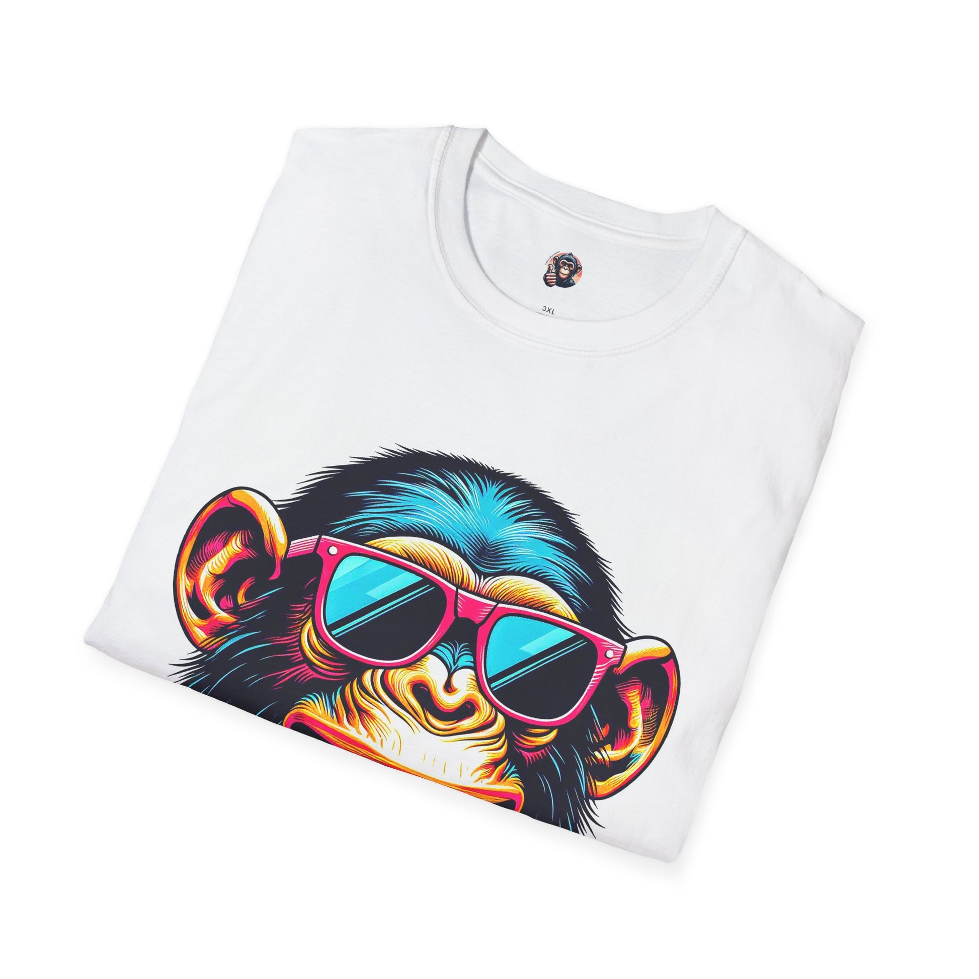 Chimp cool shades T-Shirt Printify