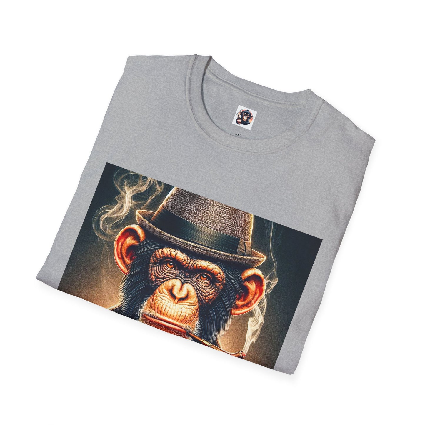 Chimp whiskey and cigars T-Shirt Printify