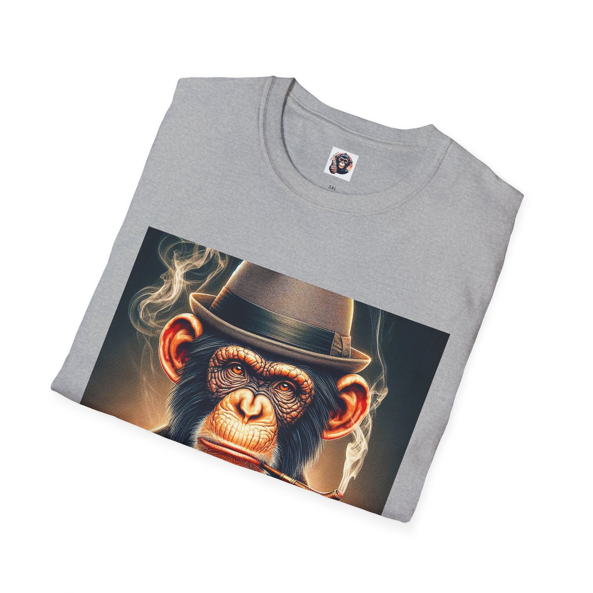 Chimp whiskey and cigars T-Shirt Printify