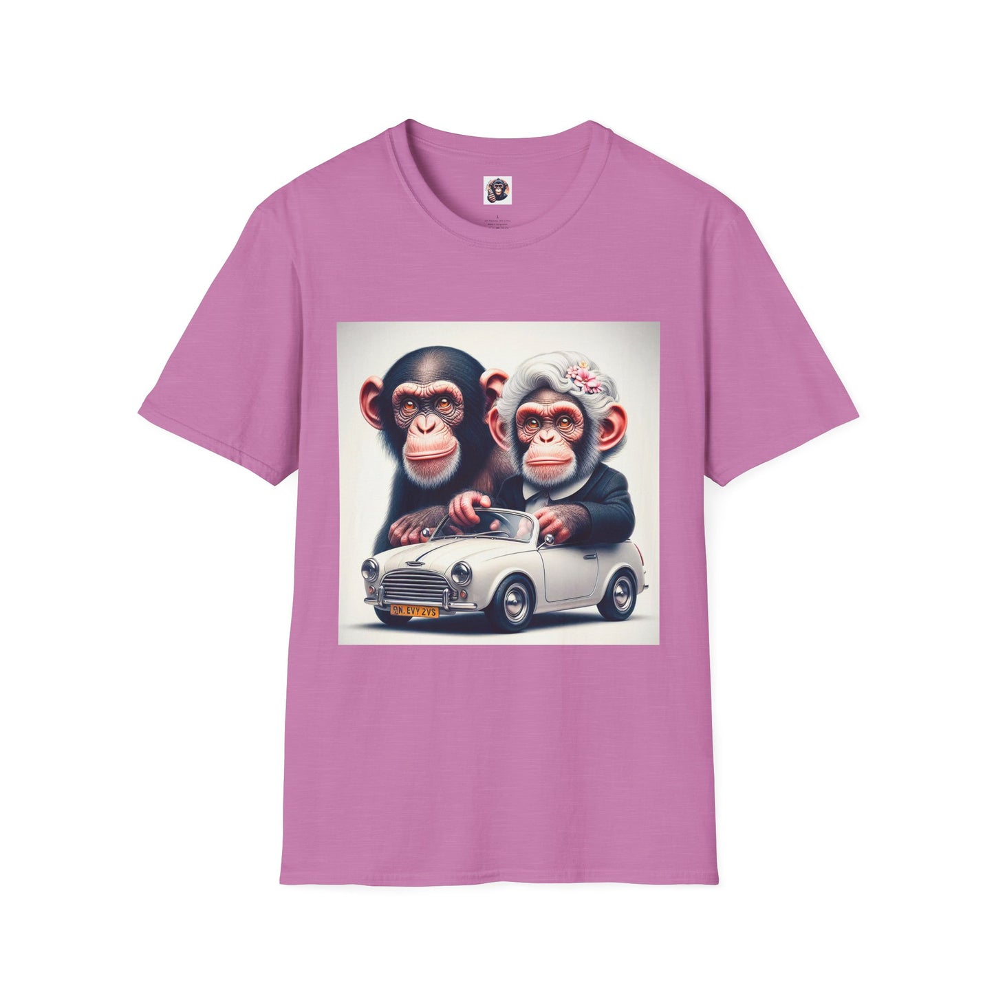 Wacky Chimp baby driver T-Shirt Printify S Heather Radiant Orchid