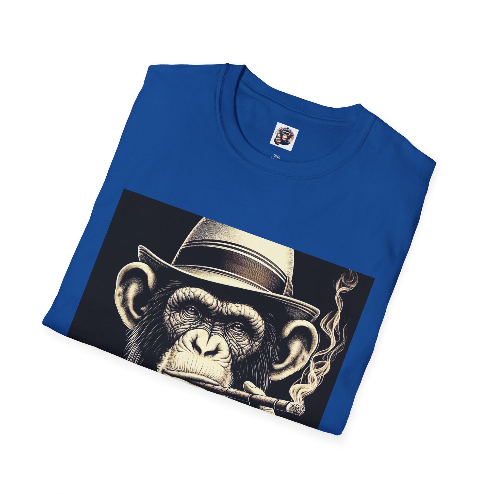 Chimp drink and smoke T-Shirt Printify