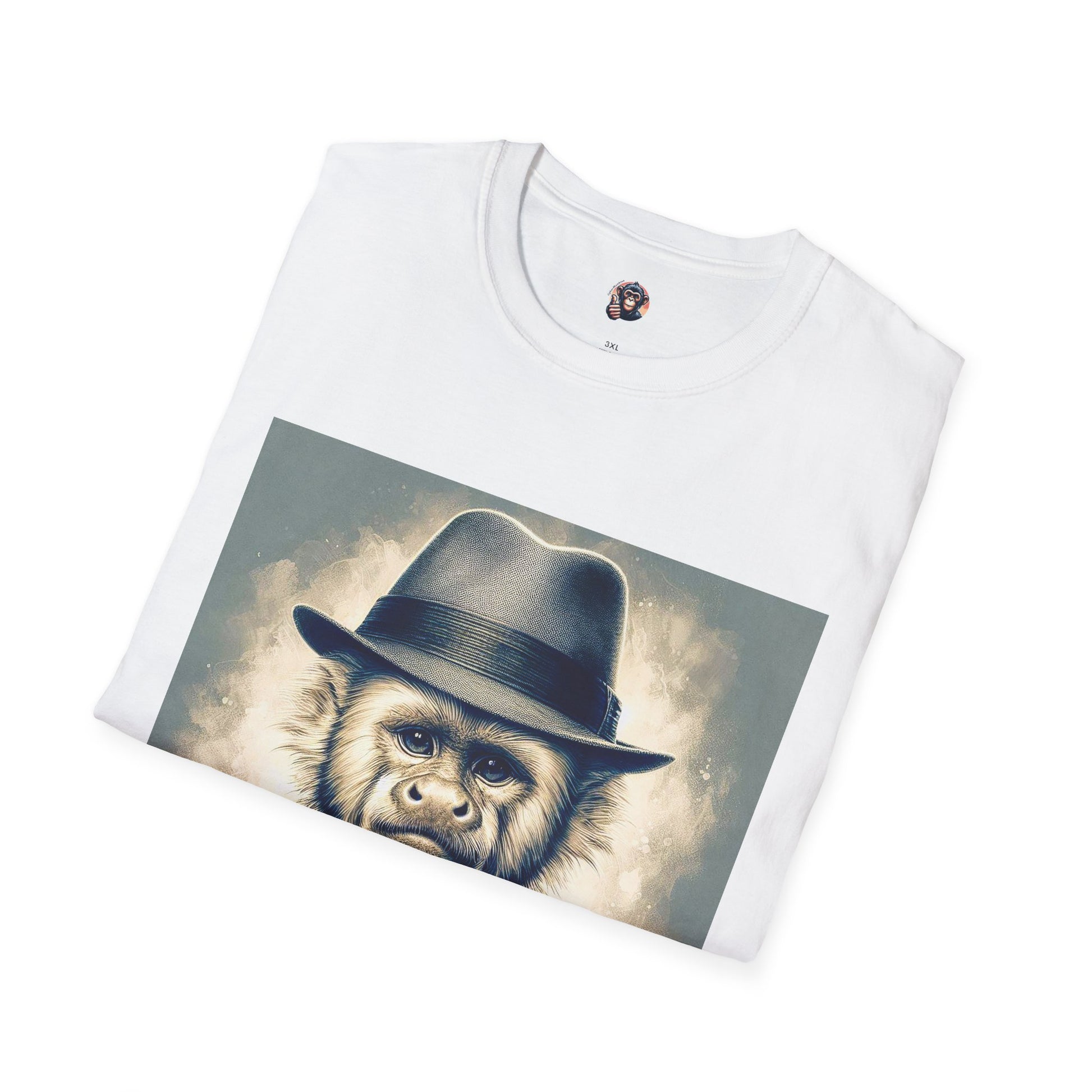 Capuchin Monkey hat and bow tie T-Shirt Printify
