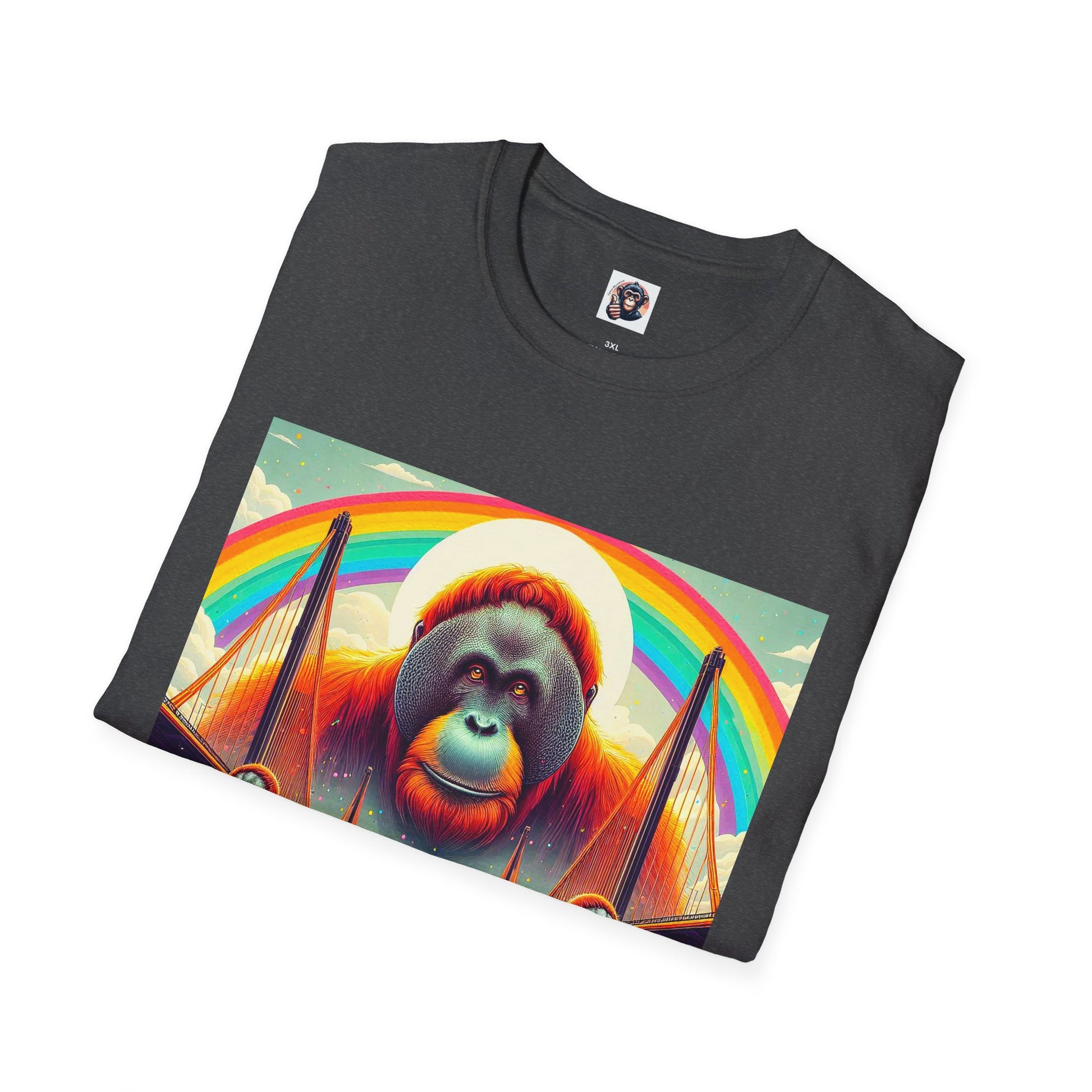 Orangutans rainbow T-Shirt Printify