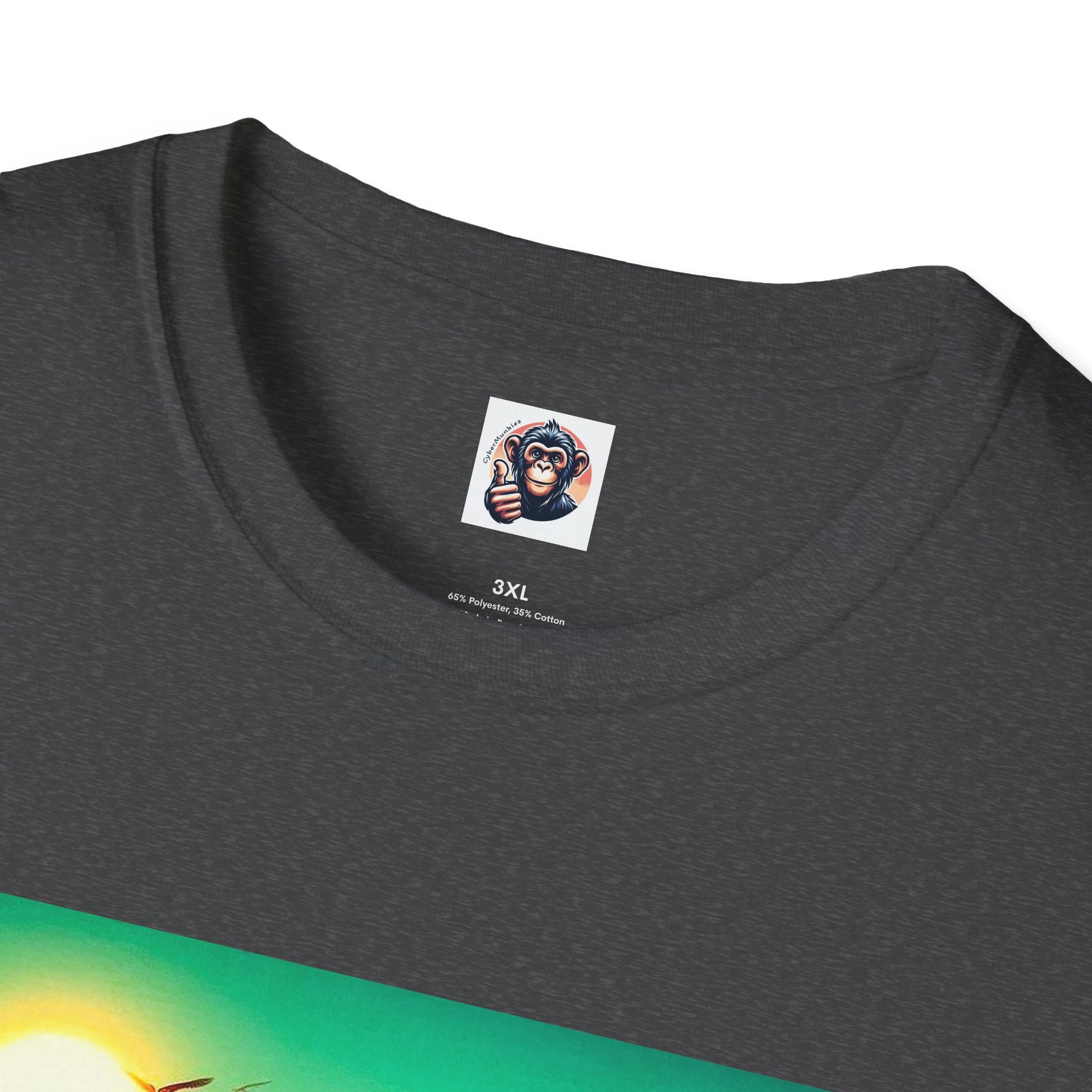 Chimp surfing dude T-Shirt Printify