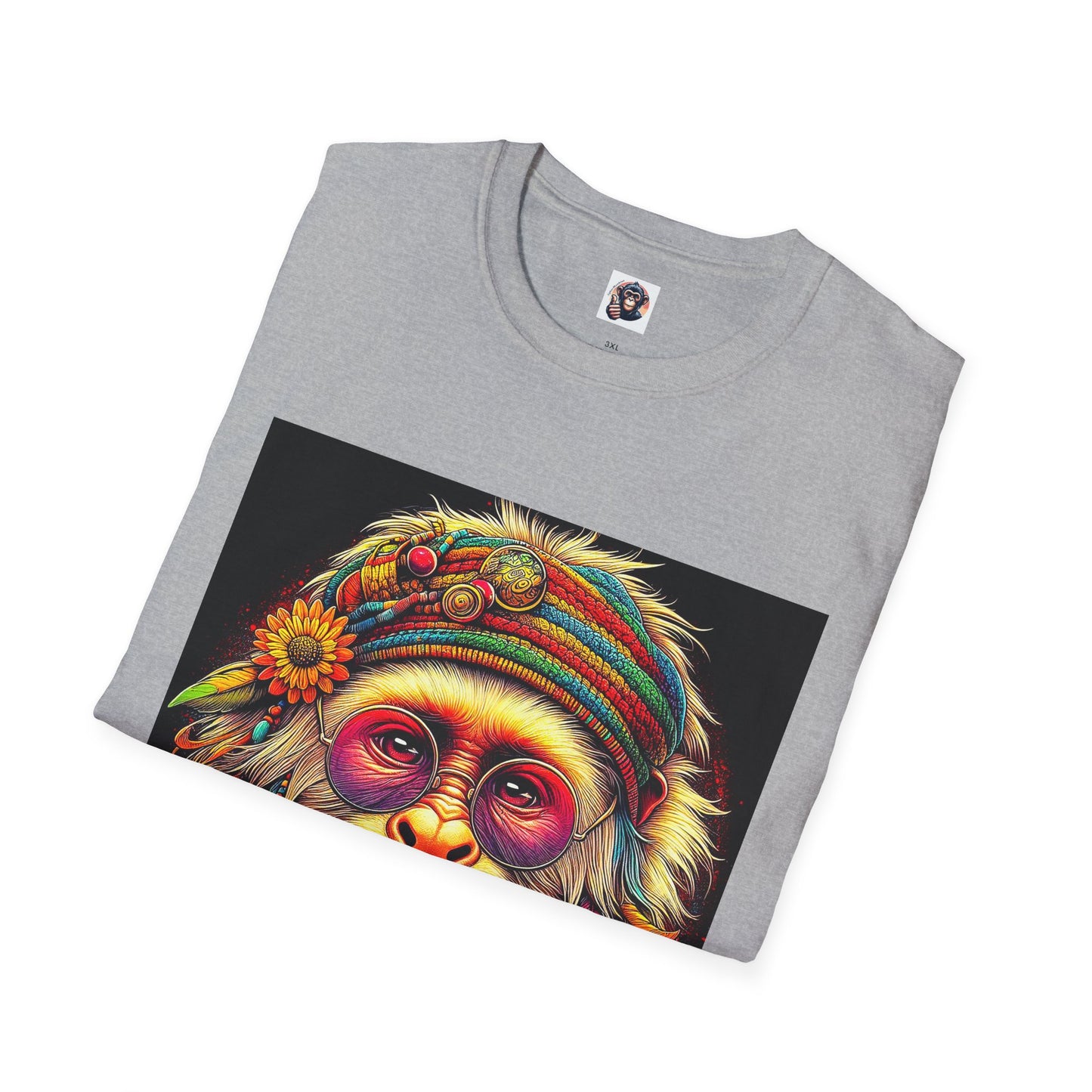 Capuchin Monkey 70s hippie T-Shirt Printify