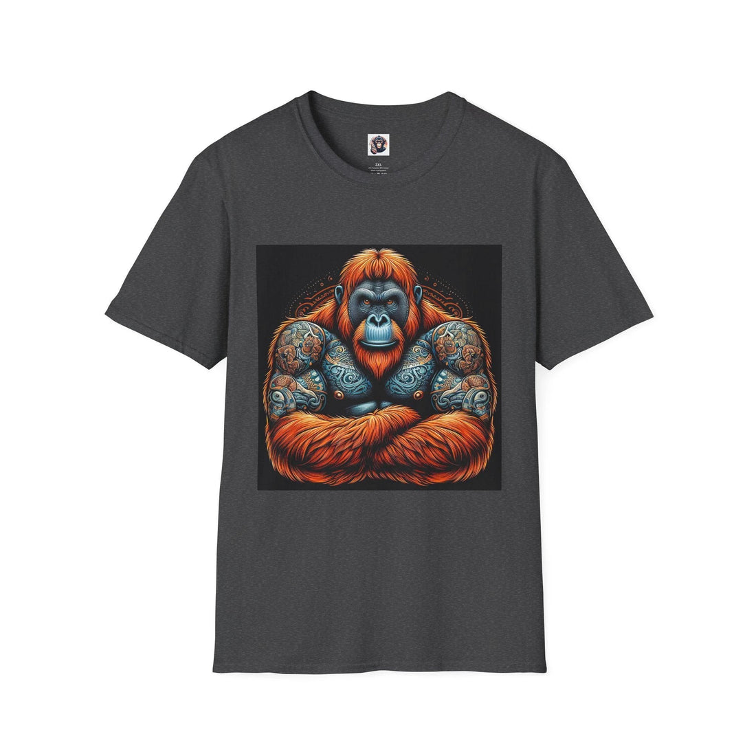 Orangutan muscular gym graphic tee