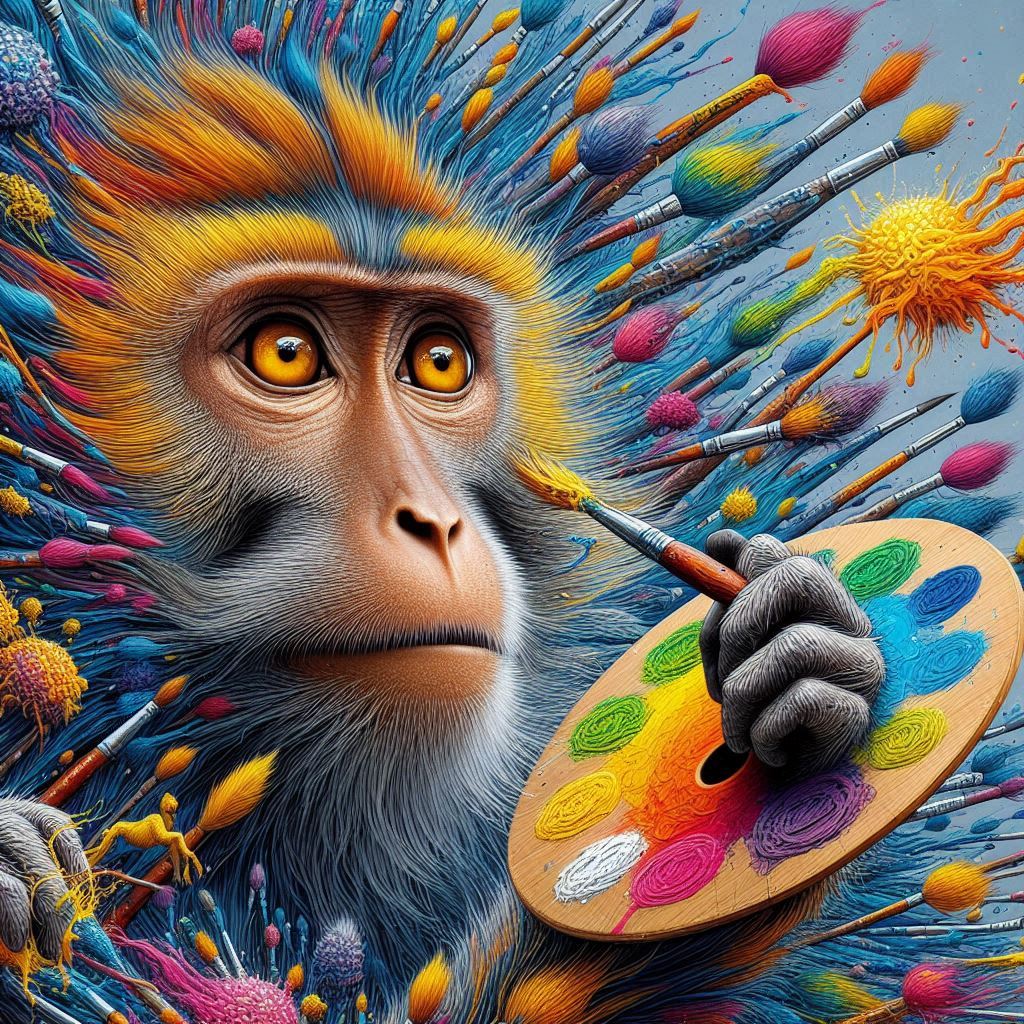 Monkey Artistry: When Primates Pick Up the Paintbrush
