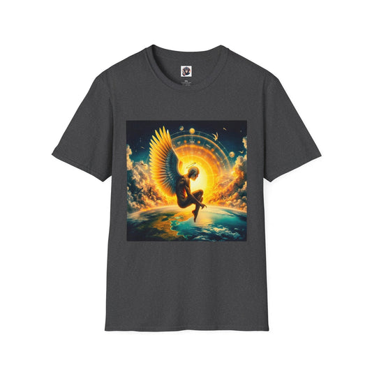 Homo sapiens winged angel sunburst graphic tee