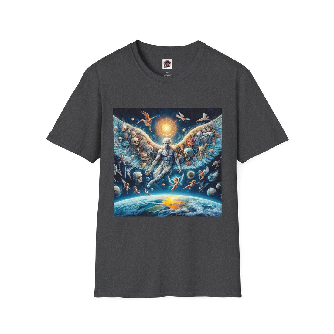Homo sapiens pretty angel surreal graphic tee