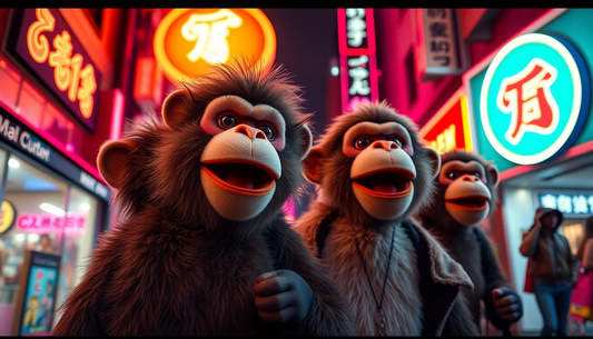 Primate habitat conservation, wildlife rescue, and responsible tourism illustration