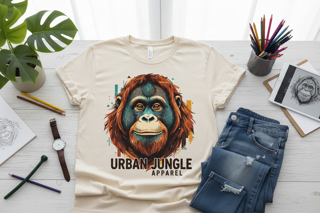 Orangutan Shirts for People Who Love Clever Animal Designs