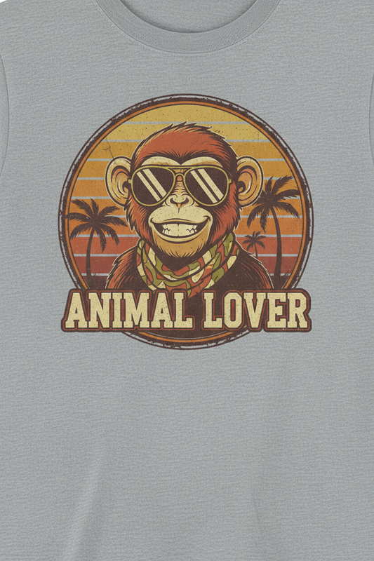 Vintage Monkey Graphic Tees for Animal Lovers