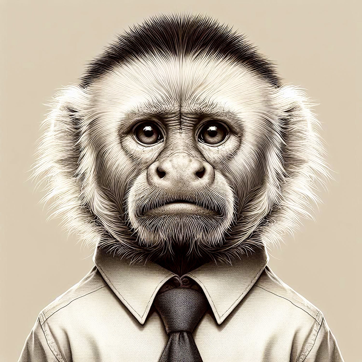 Capuchin Monkey T-shirt Design Collection