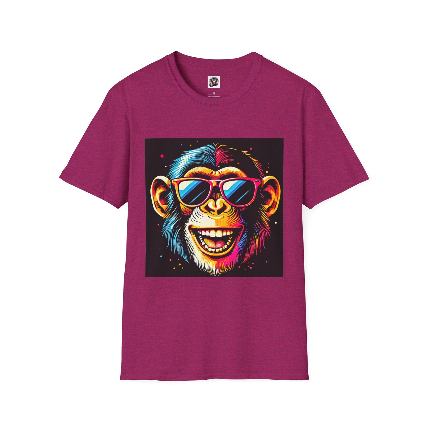 Chimp T-Shirt Printify S Antique Heliconia 