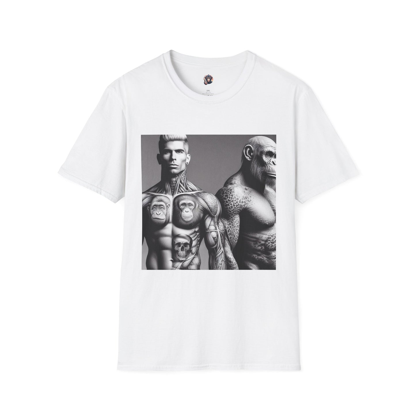 Homo Sapiens T-Shirt Printify S White 