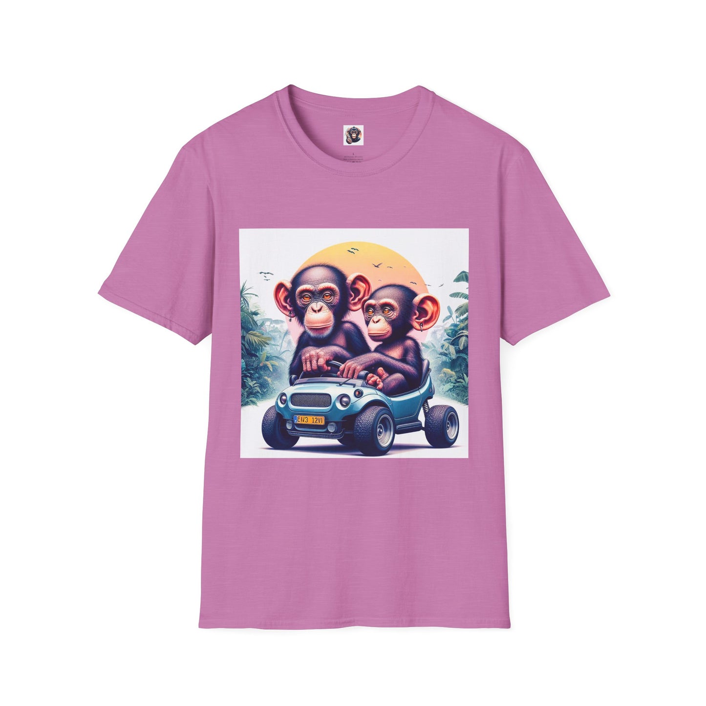 Wacky Bonobo T-Shirt Printify S Heather Radiant Orchid 