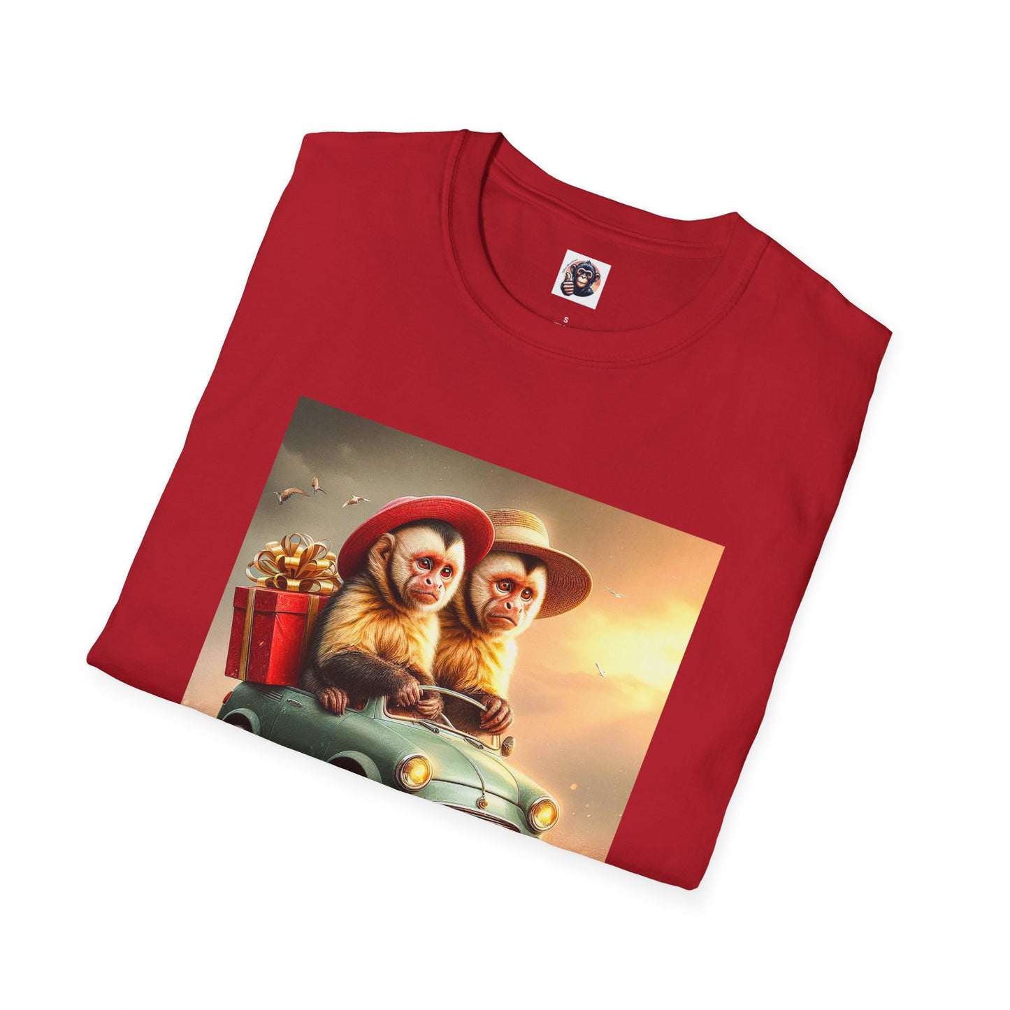 Wacky Capuchin Monkey T-Shirt Printify   