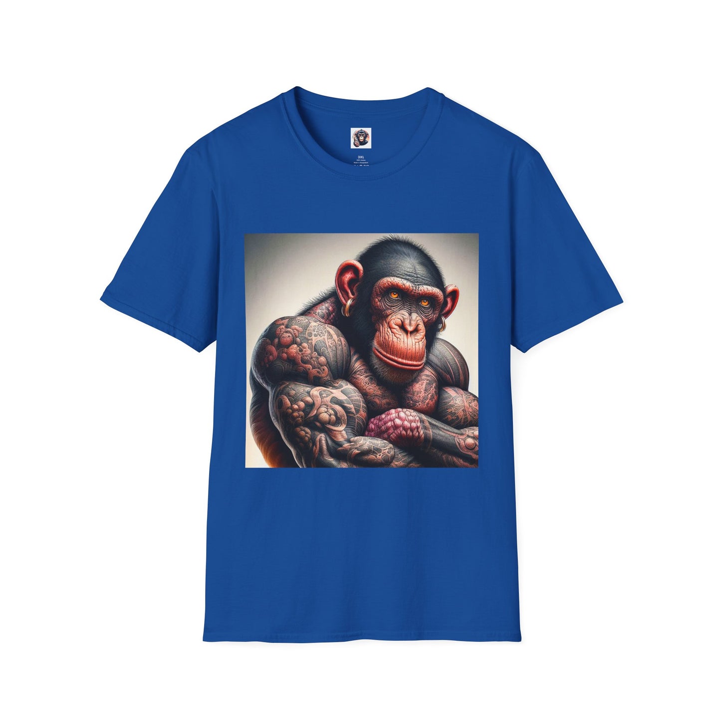 Bonobo muscles T-Shirt Printify XS Royal