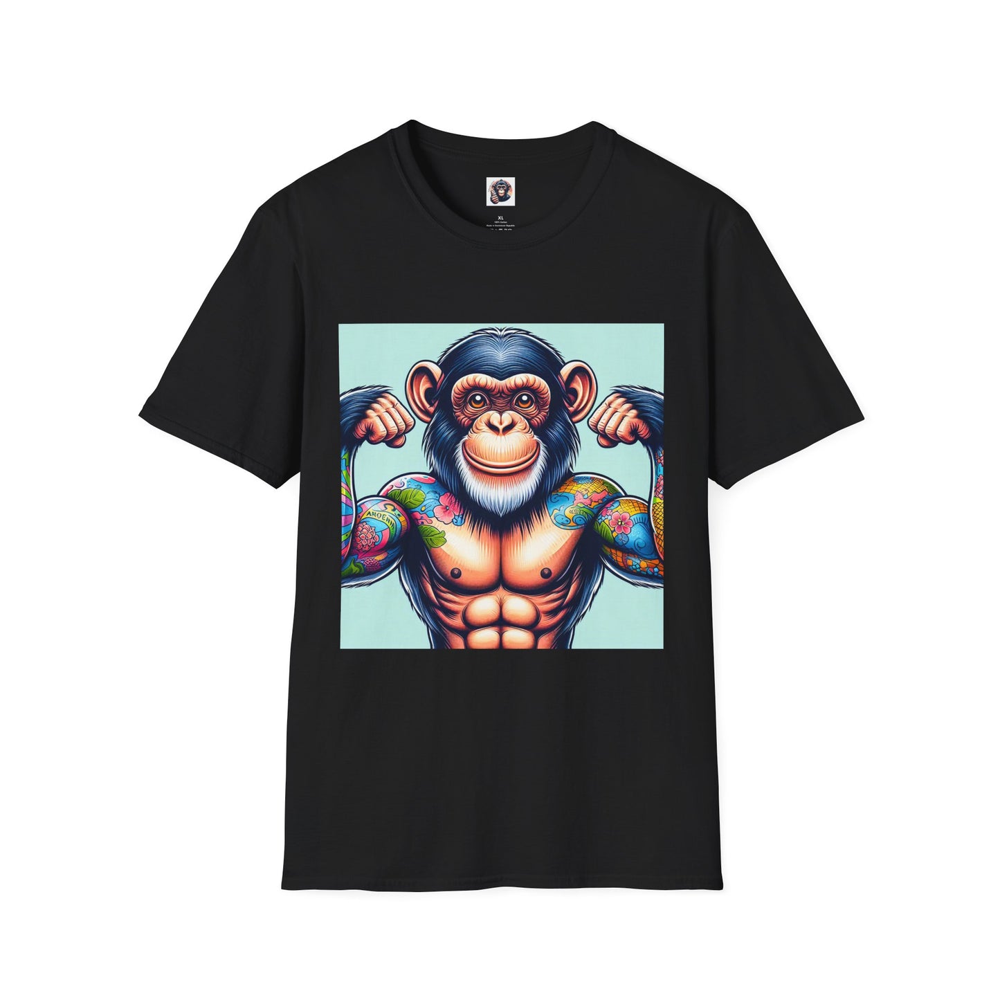 Chimp T-Shirt Printify XS Black 