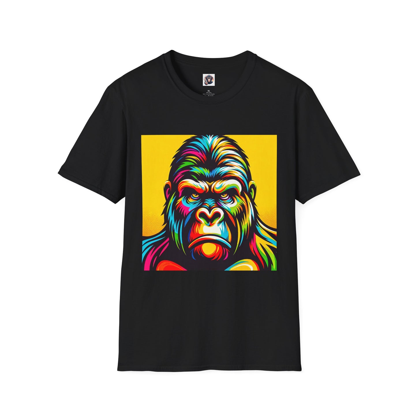 Gorilla T-Shirt Printify XS Black 