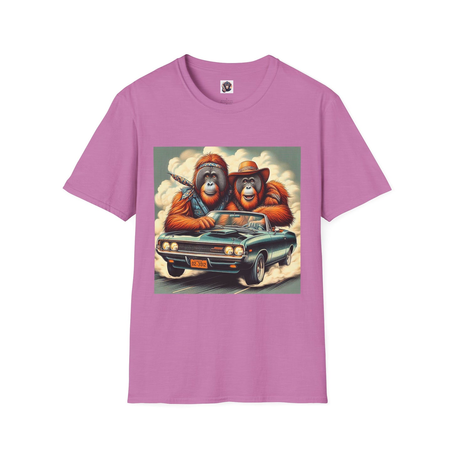 Wacky Orangutans T-Shirt Printify S Heather Radiant Orchid 