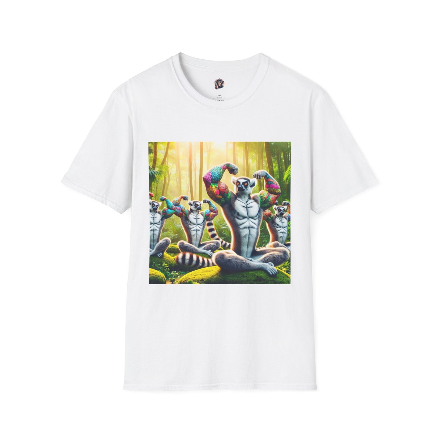 Lemurs T-Shirt Printify S White 