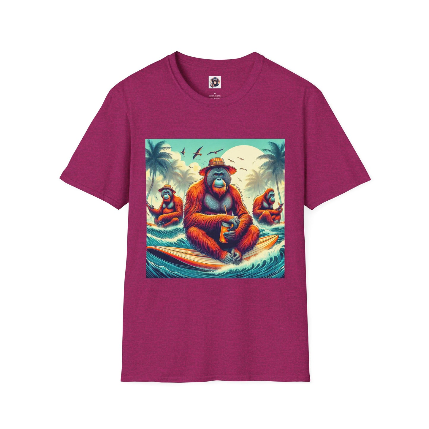 Orangutans T-Shirt Printify S Antique Heliconia 