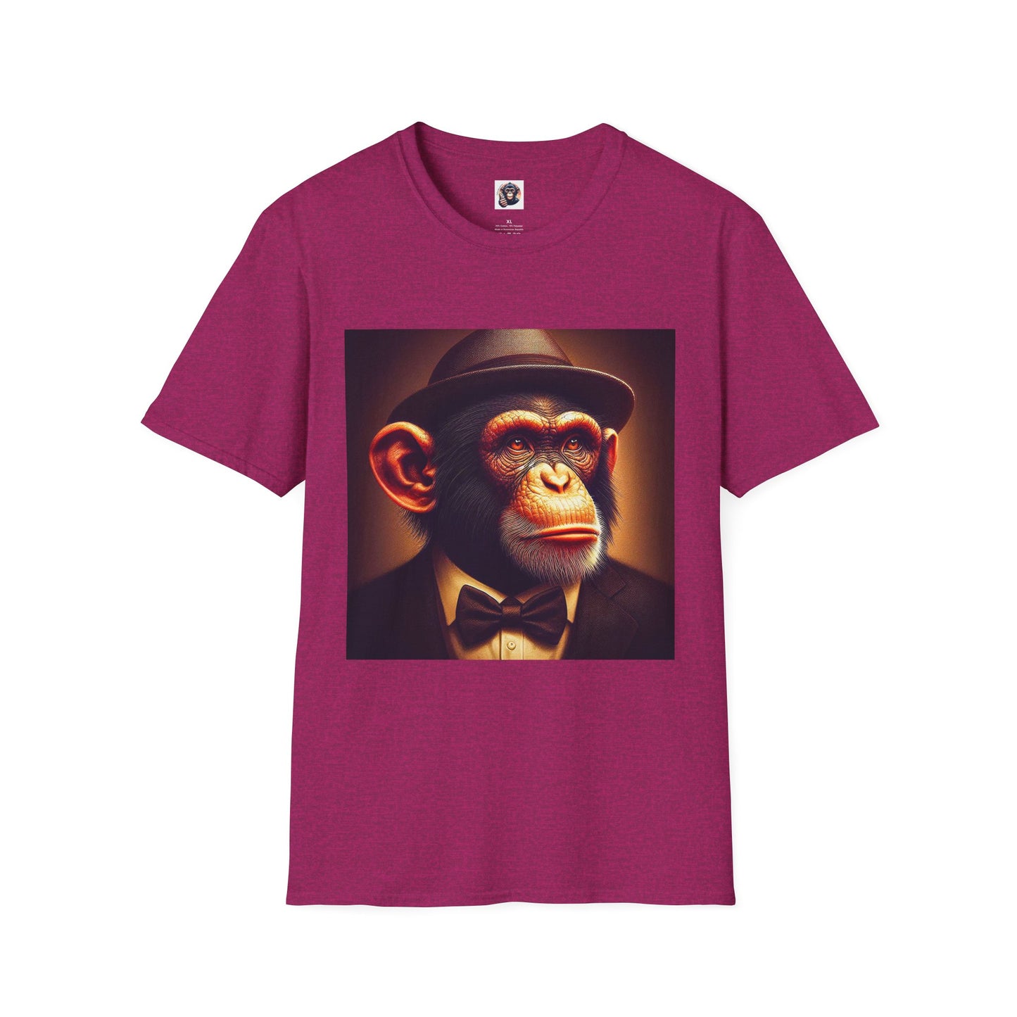 Chimp T-Shirt Printify S Antique Heliconia 