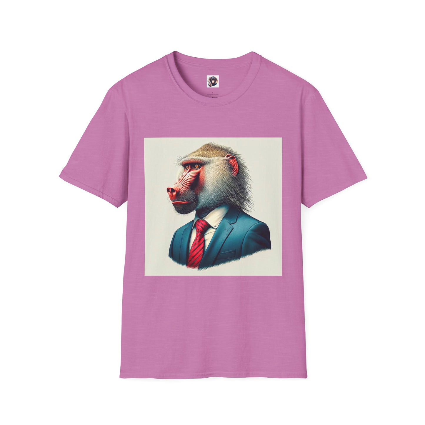 Baboon T-Shirt Printify S Heather Radiant Orchid 