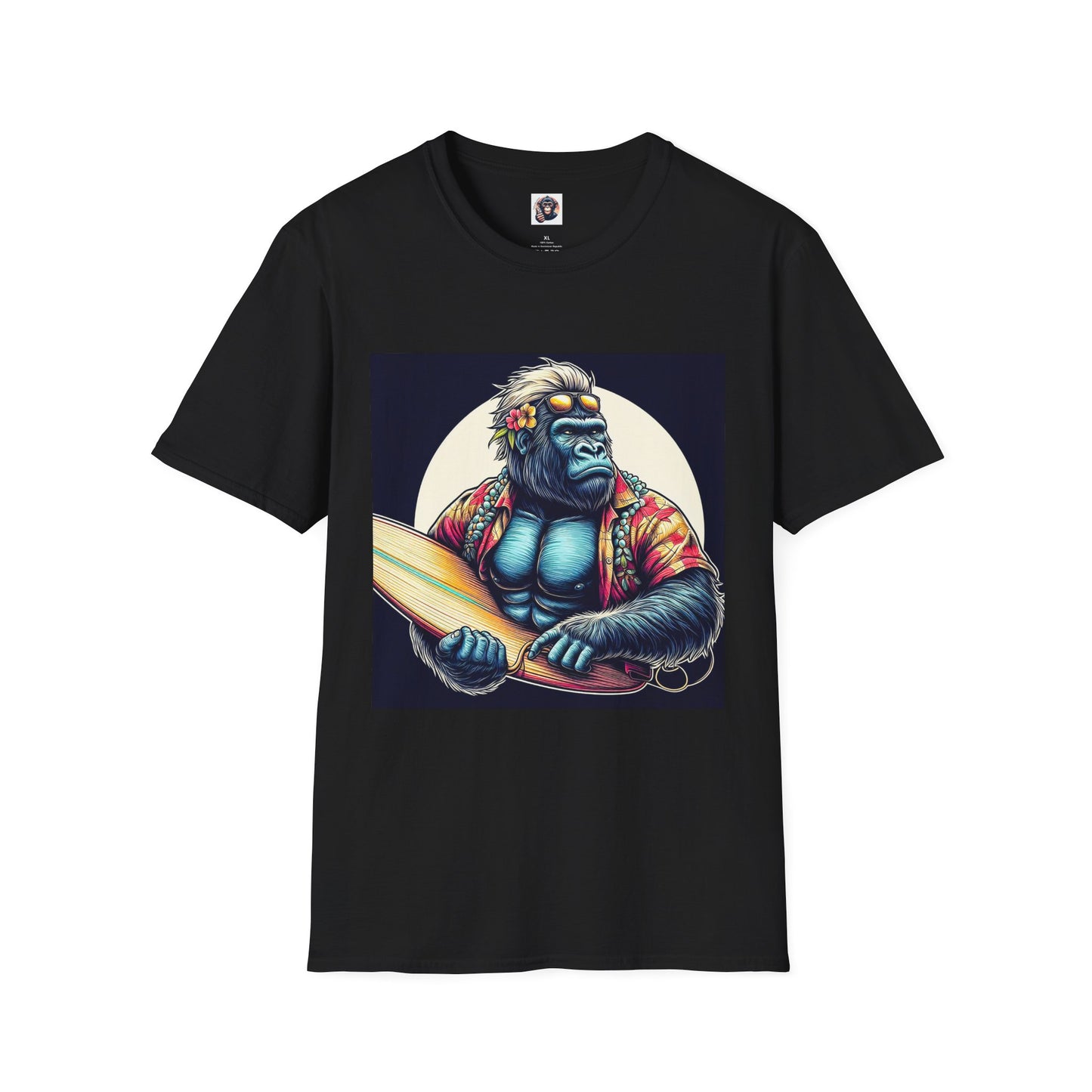 Gorilla T-Shirt Printify S Black 