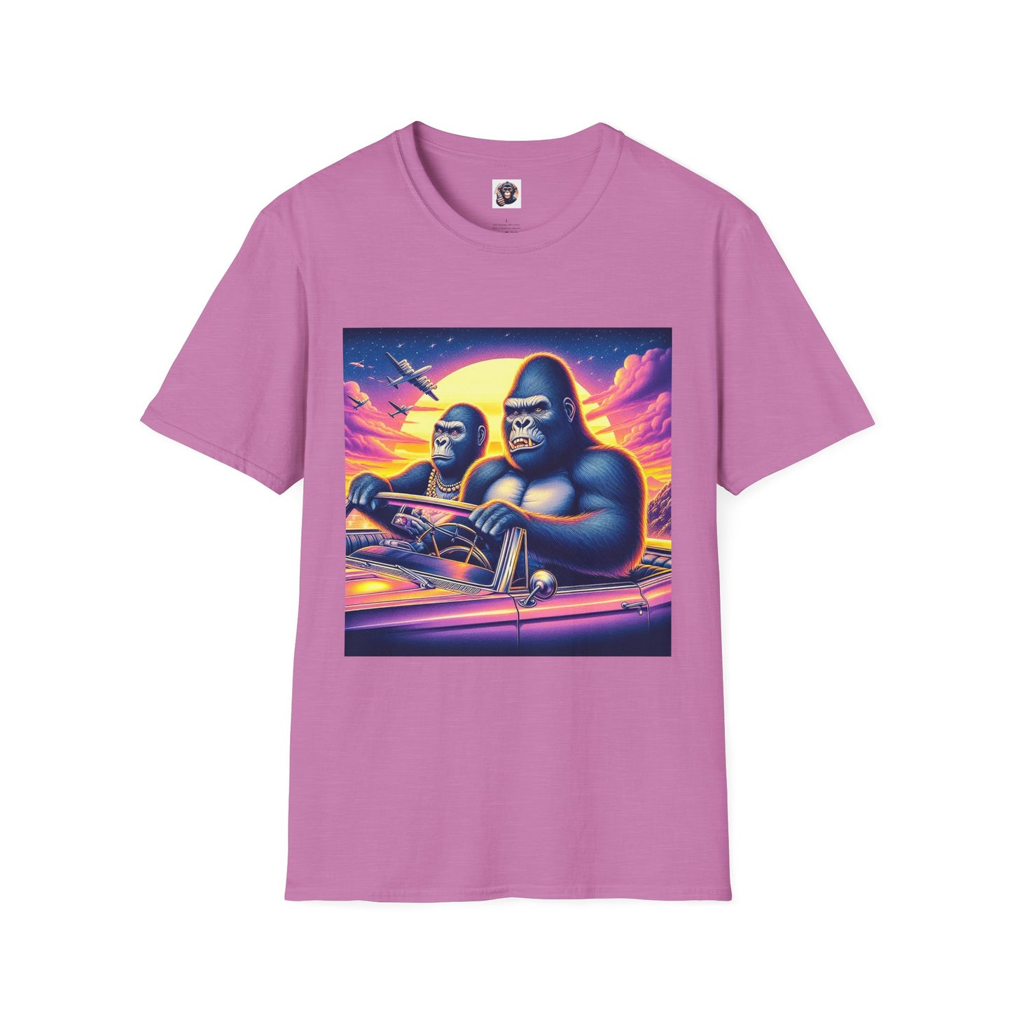 Wacky Gorilla T-Shirt Printify S Heather Radiant Orchid 