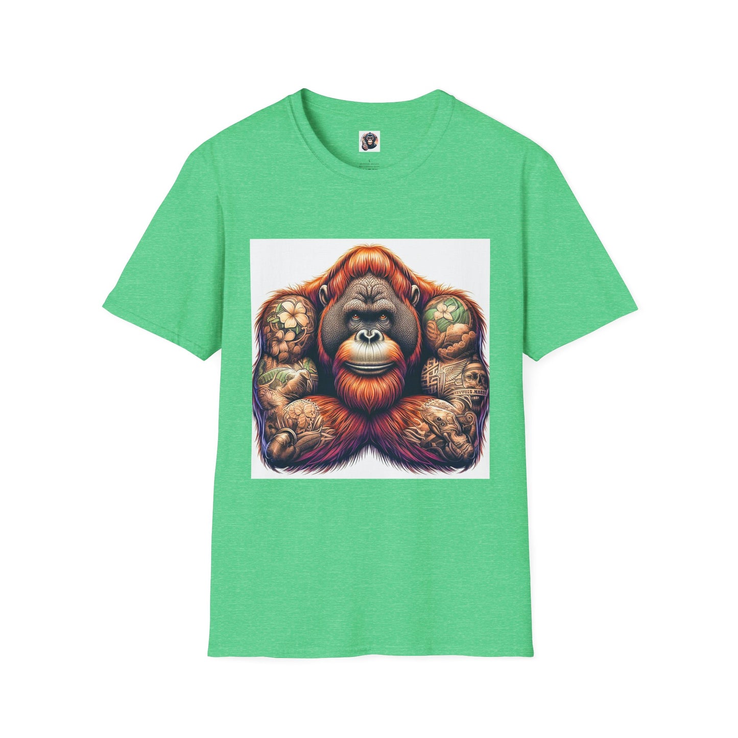 Orangutans T-Shirt Printify S Heather Irish Green 