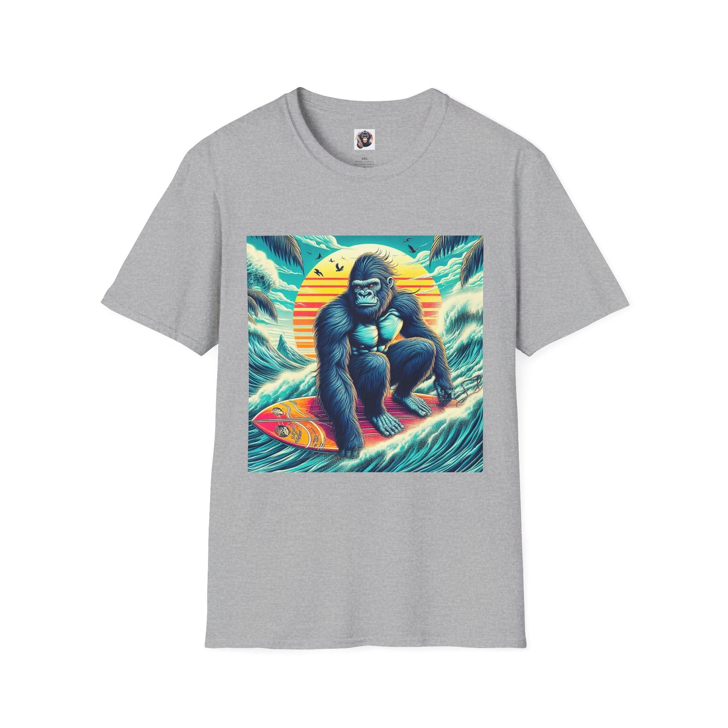 Gorilla T-Shirt Printify XS Sport Grey 