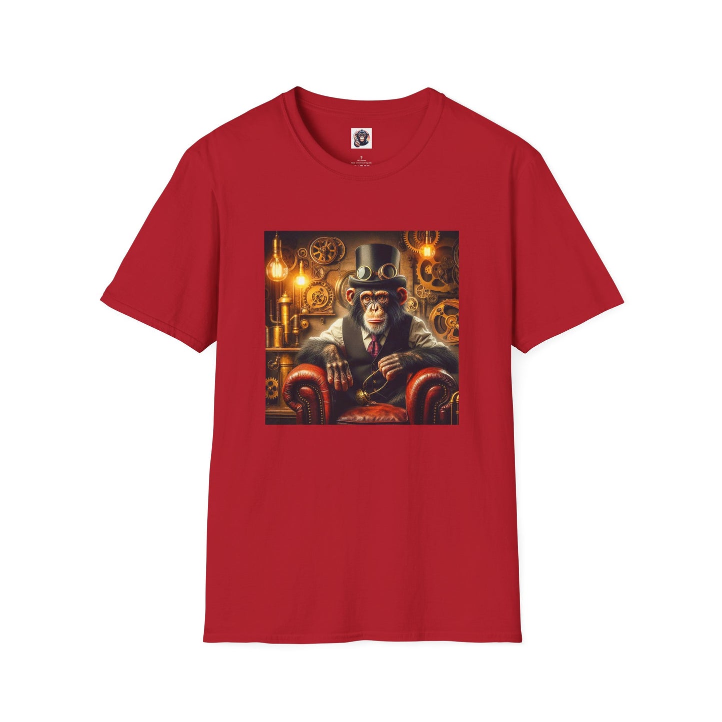 Chimp T-Shirt Printify S Cherry Red 