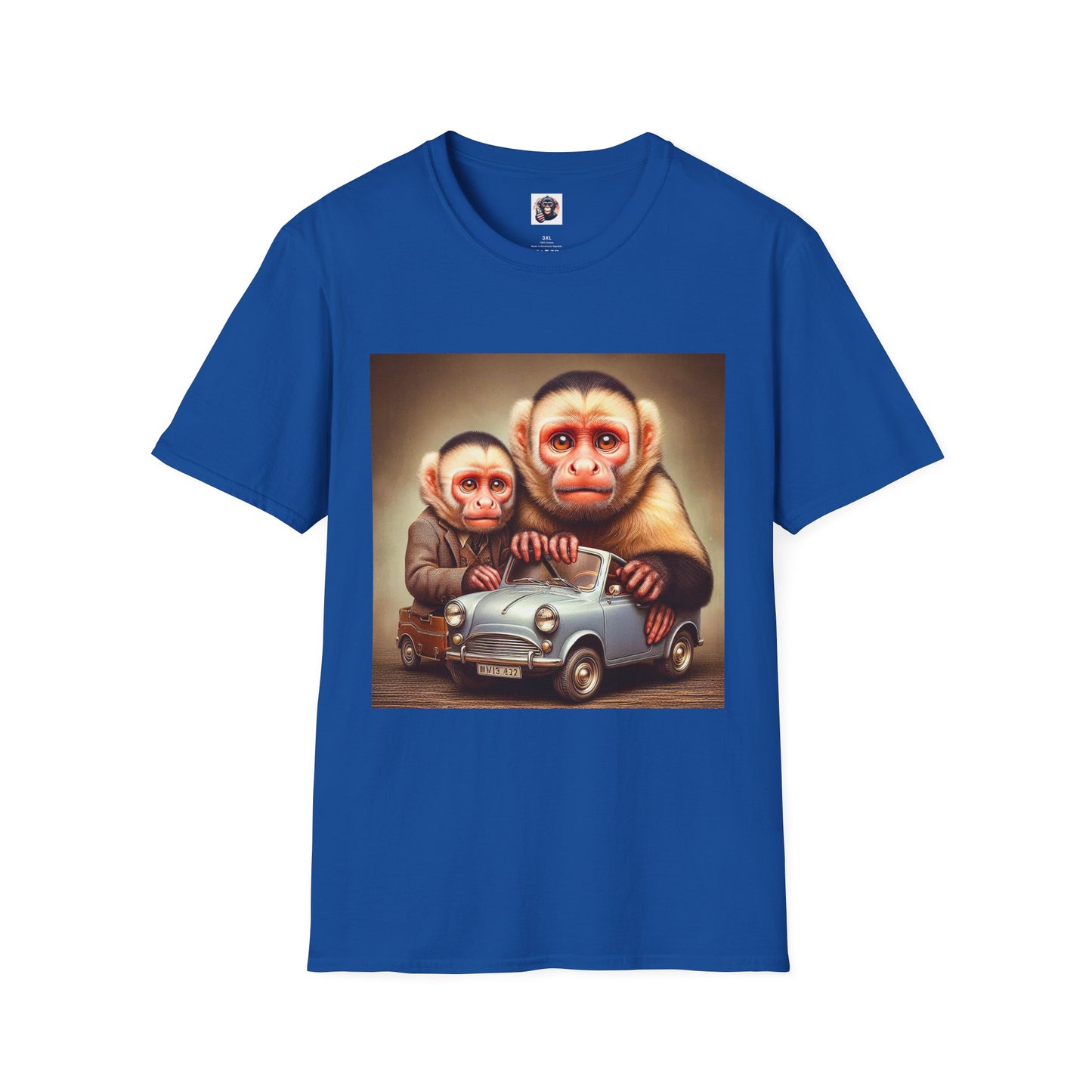 Wacky Capuchin Tee Shirt T-Shirt Printify XS Royal