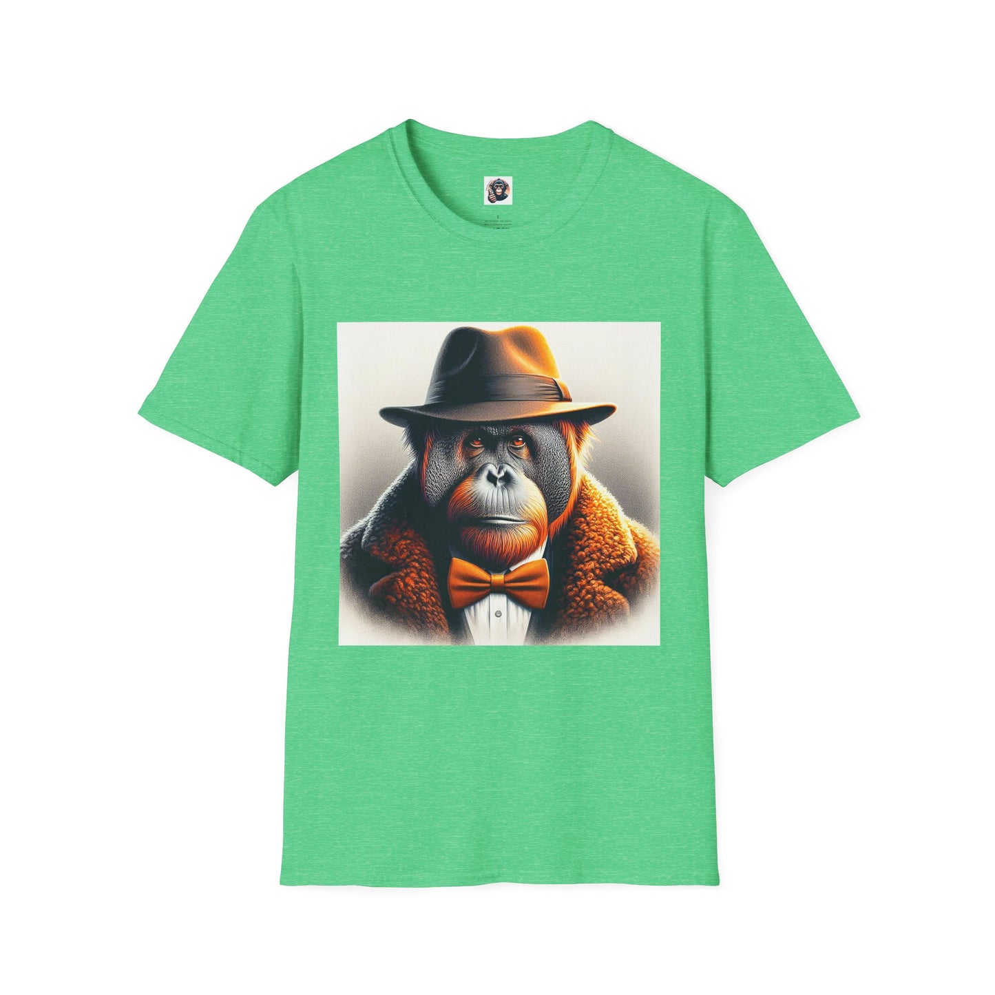 Orangutans T-Shirt Printify S Heather Irish Green 