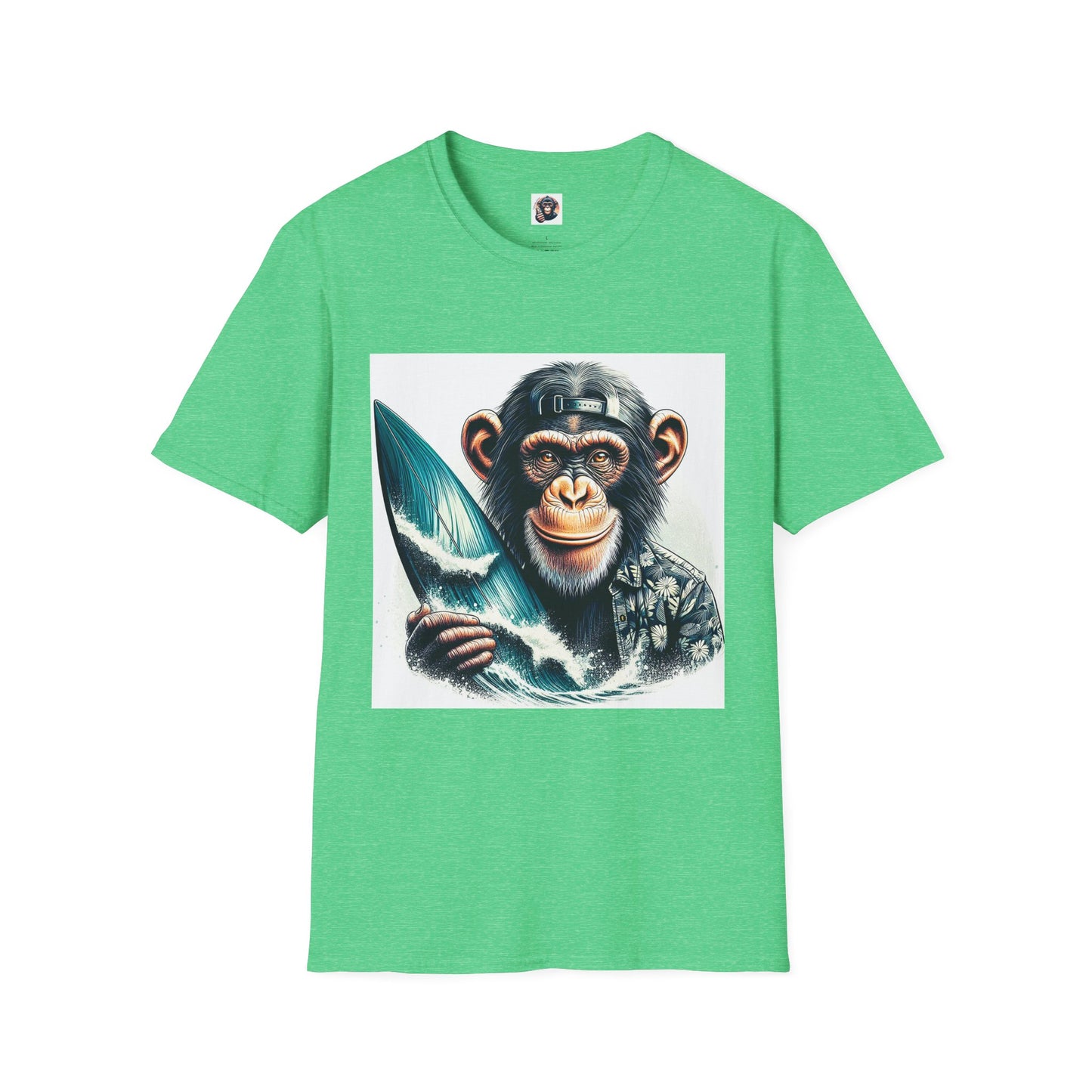 Chimp T-Shirt Printify S Heather Irish Green 