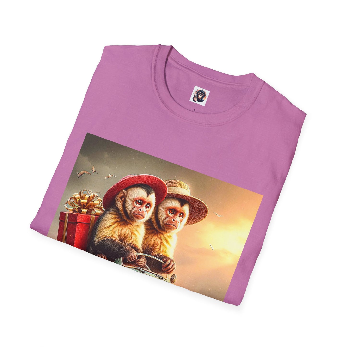 Wacky Capuchin Monkey T-Shirt Printify   