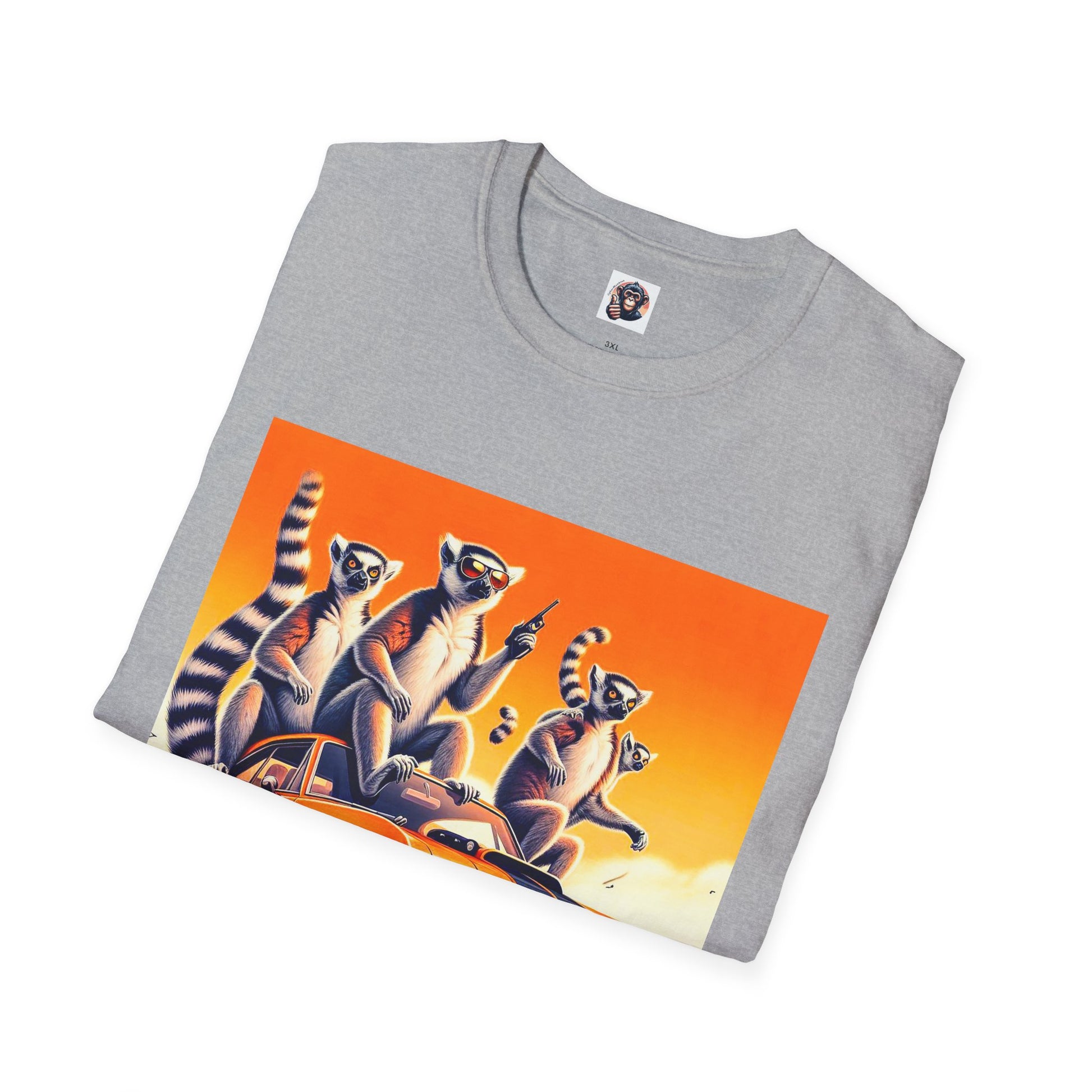 Wacky Lemurs party time T-Shirt Printify