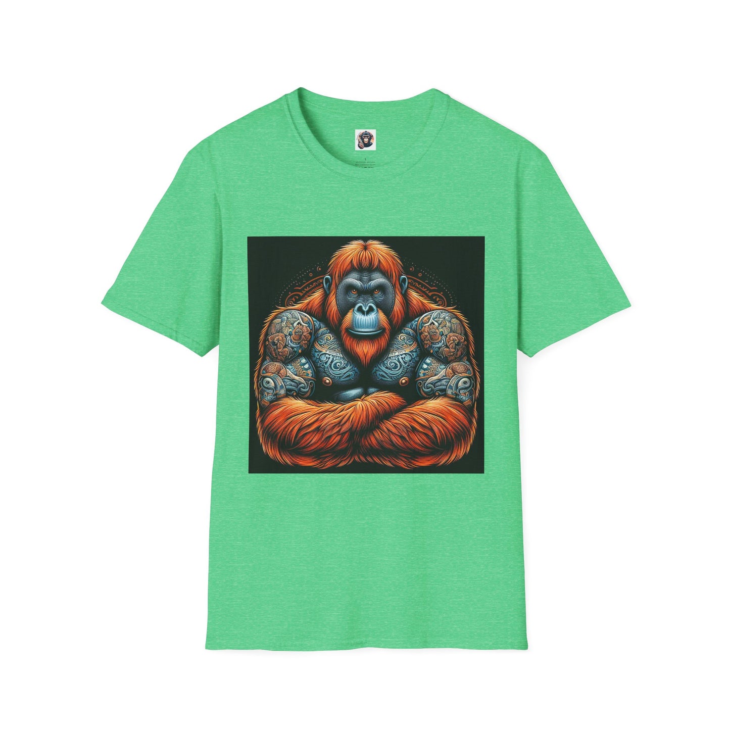 Orangutans T-Shirt Printify S Heather Irish Green 