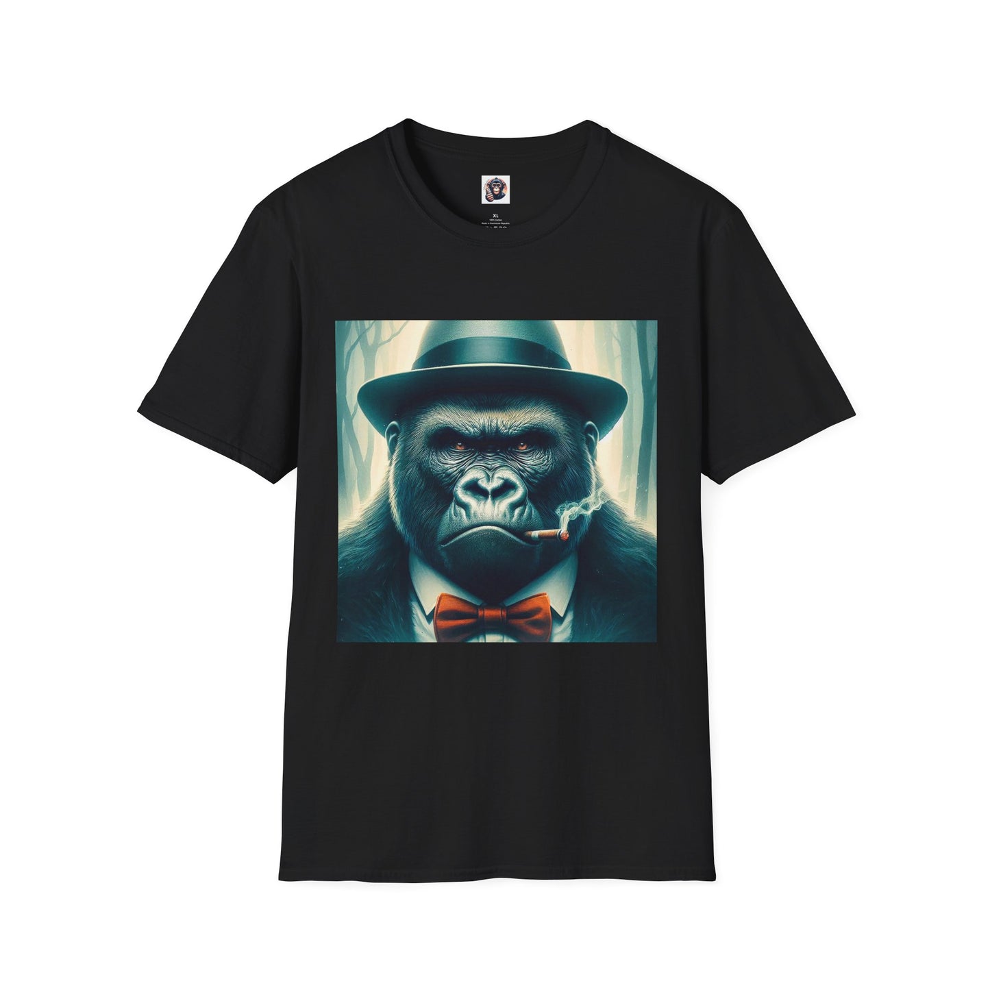 Gorilla T-Shirt Printify S Black 