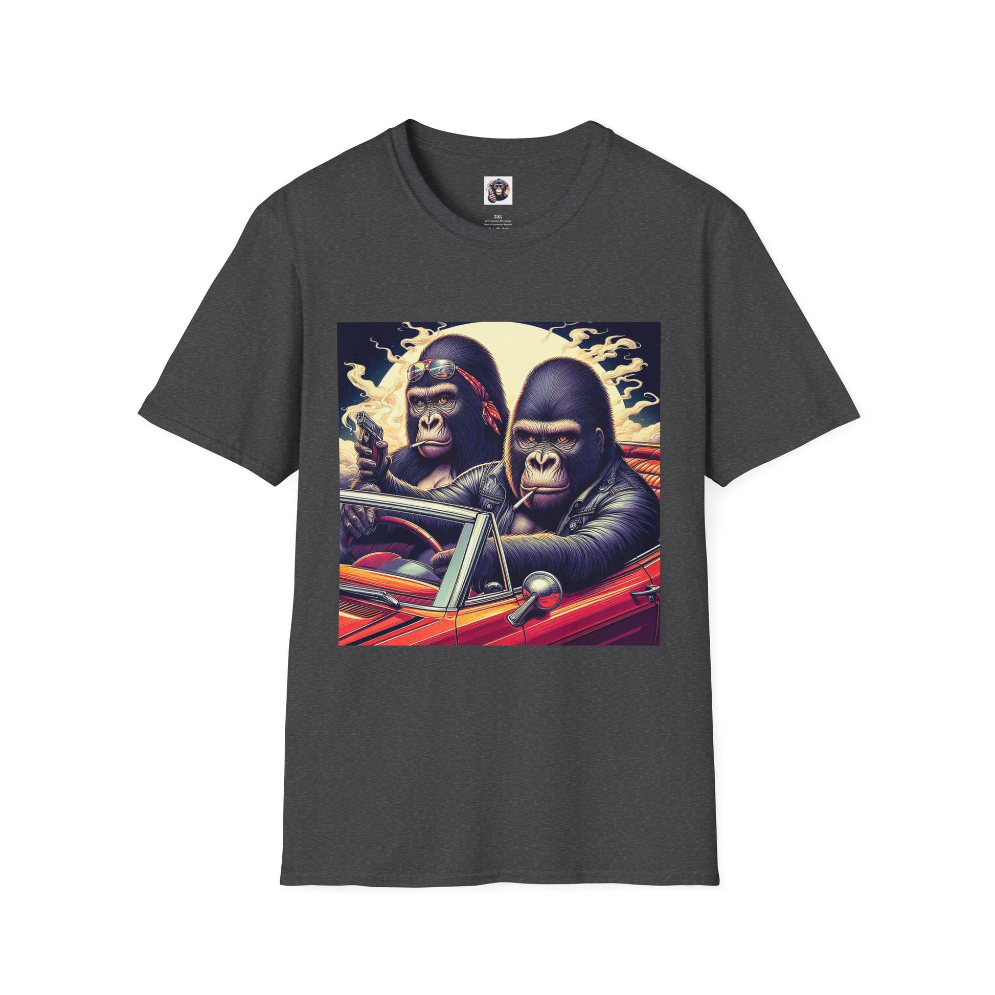 Wacky Gorilla T-Shirt Printify XS Dark Heather 