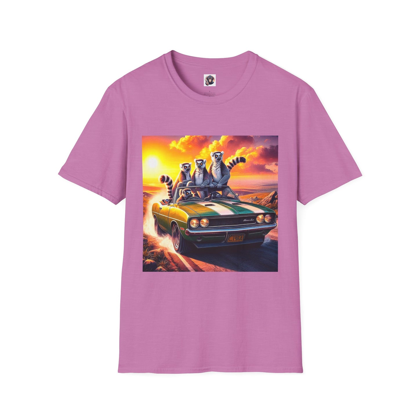 Wacky Lemurs T-Shirt Printify S Heather Radiant Orchid 