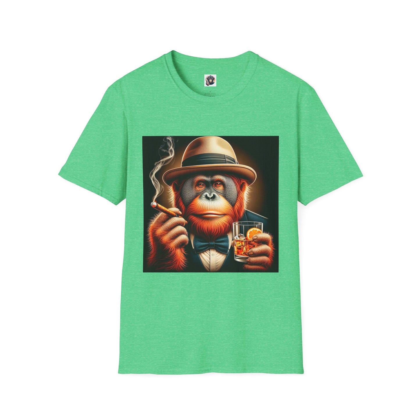 Orangutans T-Shirt Printify S Heather Irish Green 