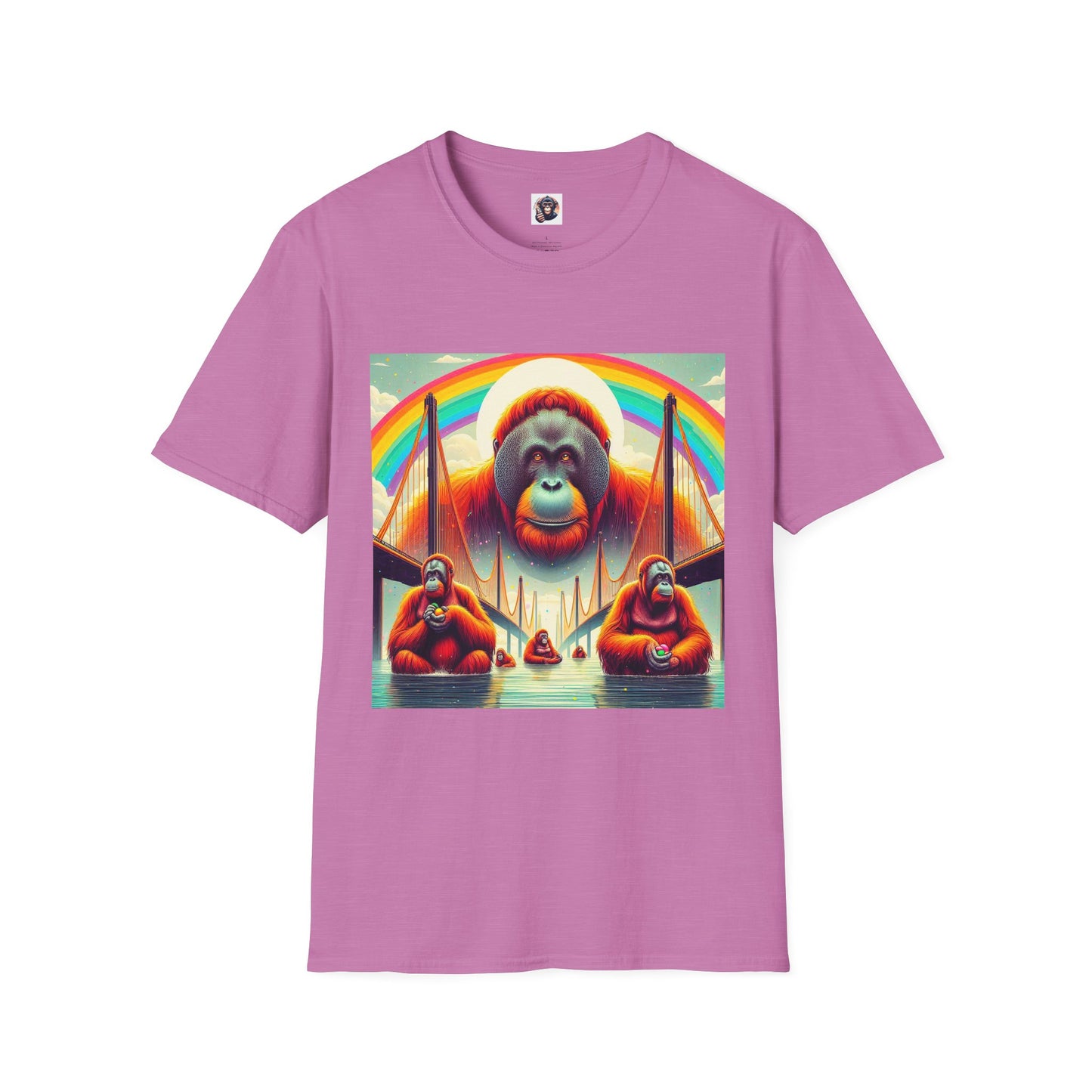 Orangutans T-Shirt Printify S Heather Radiant Orchid 