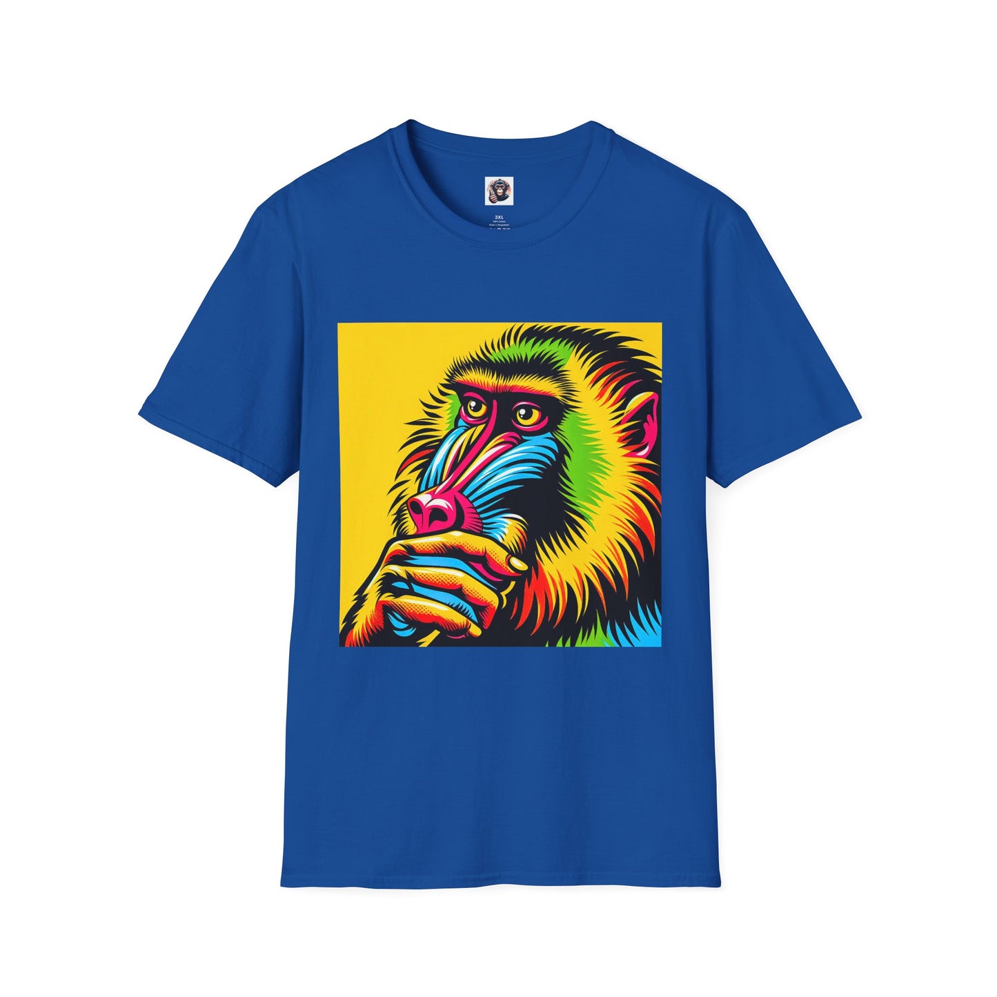 Baboon colorful beauty T-Shirt Printify XS Royal