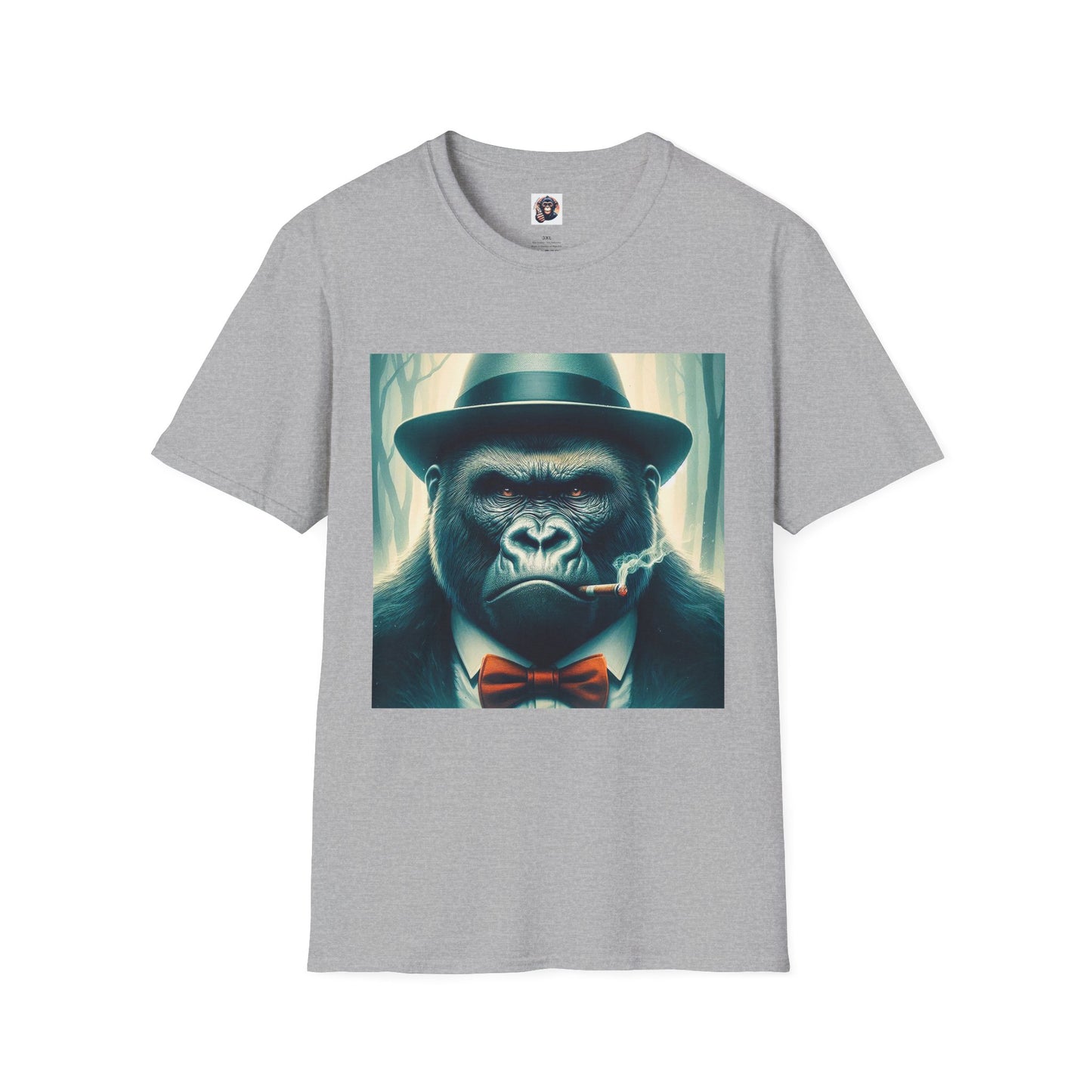 Gorilla T-Shirt Printify XS Sport Grey 