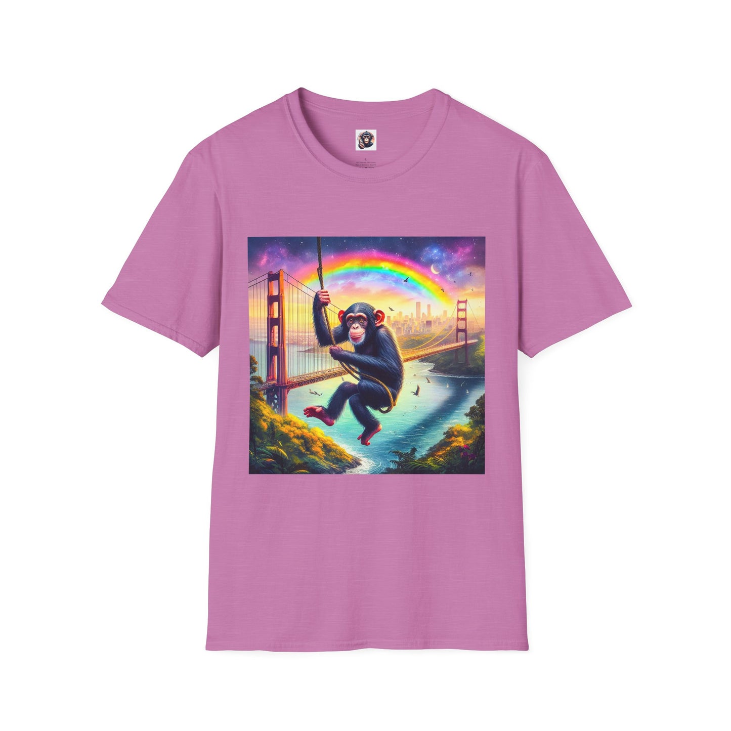 Chimp T-Shirt Printify S Heather Radiant Orchid 