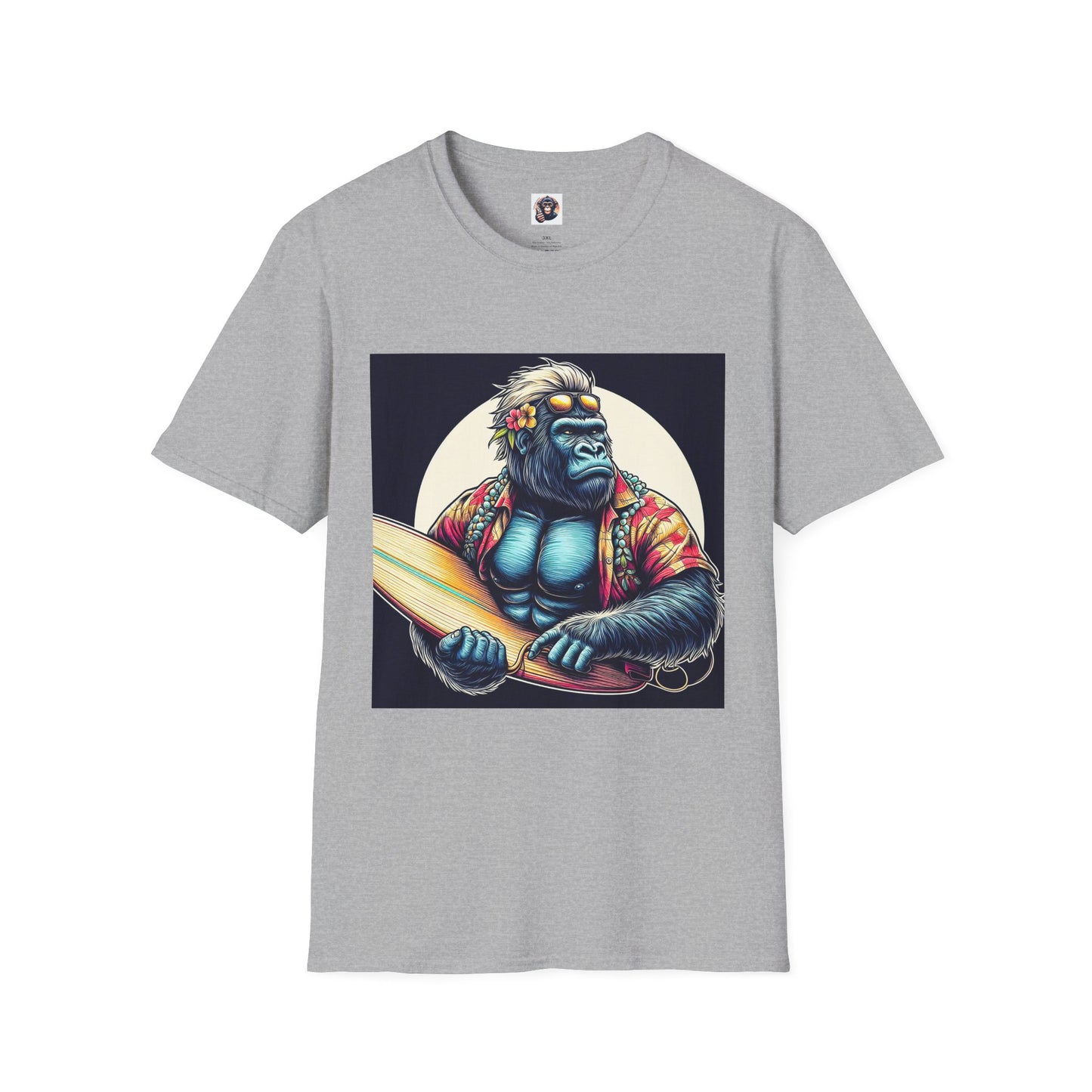 Gorilla T-Shirt Printify XS Sport Grey 