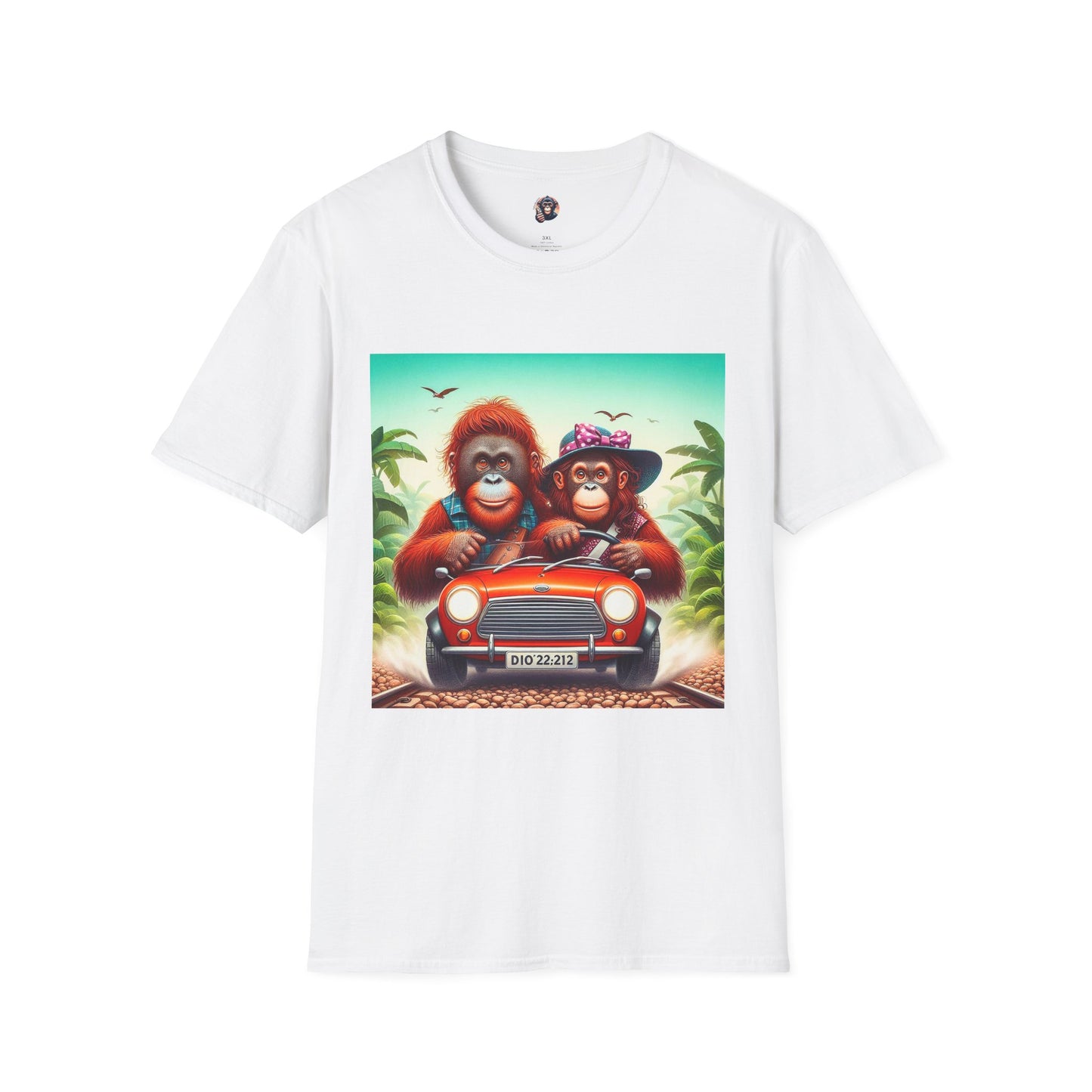 Wacky Orangutans T-Shirt Printify S White 